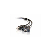 C2G 3ft. Usb 2.0 Bf To Bm Panel Mount Cable (28074)