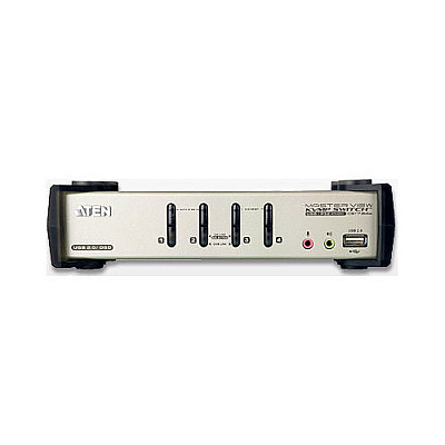 Aten 4port Usb2.0 Kvmp Switch W/audio Support (CS1734B)