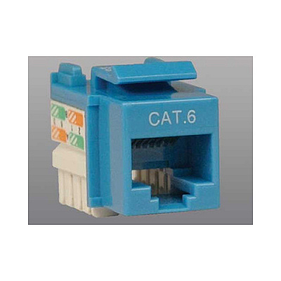 Tripp Lite Cat6/cat5e 110 Style Keystone Jack Blue (N238001BL)