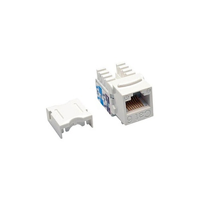 Tripp Lite Cat6/cat5e 110 Style Keystone Jack White (N238001WH)