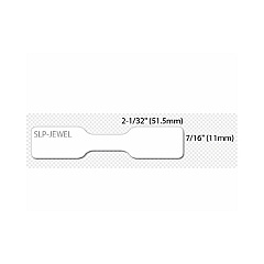 Seiko White Jewelry Labels - 2 Up. 7/16 (SLPJWL)