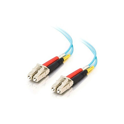 Leviton C2g 20m Lc-lc 10g Om3 Usa Fiber-aqua (21611)