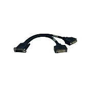 Tripp Lite 1ft Dual Dvi Splitter Cable Dms-59 M/fx2 (P576001)