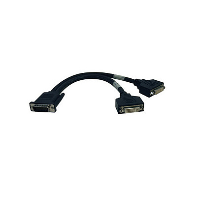 Tripp Lite 1ft Dual Dvi Splitter Cable Dms-59 M/fx2 (P576001)