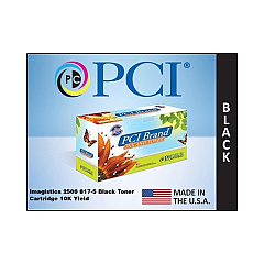 PCI Brand Compatible Imagistics 817-5 Black Toner Cartridge 10k Yld For Imagistics/pitney Bowes/oce 1500/1630/1640/2500/ix2600/8175 Made In Usa (8175PC)
