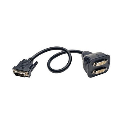 Tripp Lite 1ft Dvi-d Y Splitter Cable Digital M/fx2 (P564001)