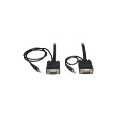 Tripp Lite 10ft Vga Coax Cable W/ Audio/rgb 3.5mm (P504010)