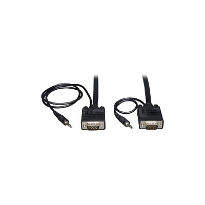 Tripp Lite 10ft Vga Coax Cable W/ Audio/rgb 3.5mm (P504010)