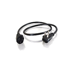 C2G 3ft Flat Plug Power Cord Ext (29814)