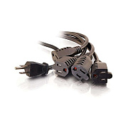 C2G 6ft 1 To 4 Power Cord Splitter (29808)