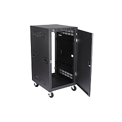 Mediatech 21rurack W/casters; Doors; Pwr (MT100EQ24)