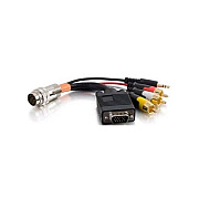 C2G Rr Hd15+3.5+ 3rca Flying Lead 6in (60055)