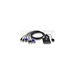 Aten 2-port Usb Kvm With 2 Bonded Cables (CS22U)