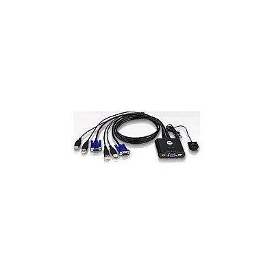 Aten 2-port Usb Kvm With 2 Bonded Cables (CS22U)