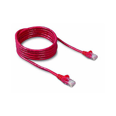 Belkin 1ft Cat5e Snagless Patch Cable Red (A3L79101REDS)