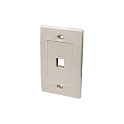 Intellinet 1 Outlet Ivory Wall Plate (162654)