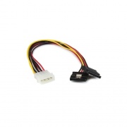 Startech.Com 12in Lp4 To 2x Latching Sata Y Cable (PYO2LP4LSATA)