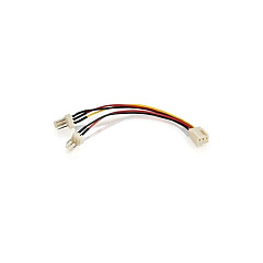 C2G 4in 3-pin Fan Power Y-cable (27391)