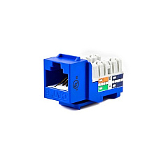 Weltron Cat6 110 Type Keystone Jack Blue (44678C6BL)