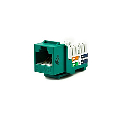 Weltron Cat6 110 Type Keystone Jack Green (44678C6GN)