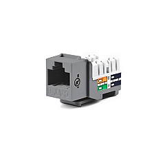 Weltron Cat6 110 Type Keystone Jack Grey (44678C6GY)