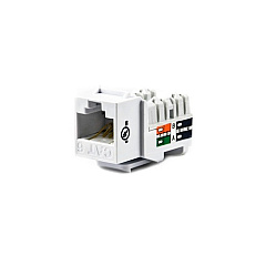 Weltron Cat6 110 Type Keystone Jack White (44678C6WH)