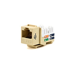 Weltron Cat5e 110 Type Keystone Jack Ivory (44678IV)