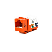 Weltron Cat5e 110 Type Keystone Jack Orange (44678OR)