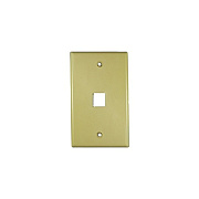 Weltron 1 Port Single Gang Keystone Faceplace Iv (44791IV)