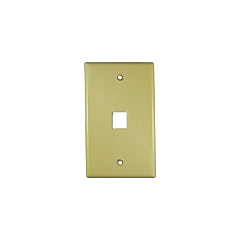 Weltron 1 Port Single Gang Keystone Faceplace Iv (44791IV)