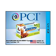 PCI Brand Compatible Ricoh 841345 888607 Cyan Toner Cartridge 17k Yld For Ricoh Mpc3500/mpc3500efi/mpc3500spf/mpc4500/mpc4500a/mpc4500e1 Made In Usa (888607PC)