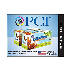 PCI Brand Compatible Konica Minolta 8938-413 Tn211 2pk Black Toner Ctgs 35k Yld For Konica 200/222/250/282/nec It2530/it3530/it3640d Made In Usa (8938413PC)