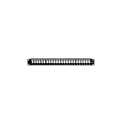 Weltron 24 Port 1ru Blank Keystone Patch Panel R (90024PPRL)