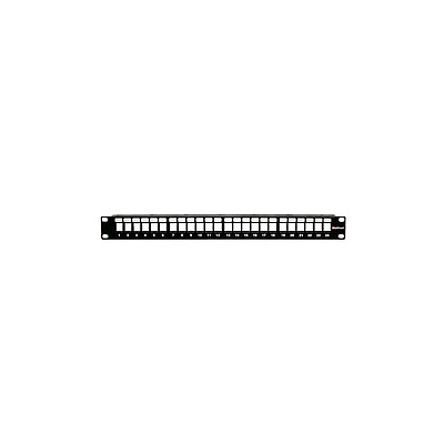 Weltron 24 Port 1ru Blank Keystone Patch Panel R (90024PPRL)