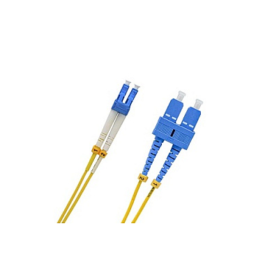 Weltron 5 Meter Lc/sc 8.3 Sm Duplex Fiber (9015025M)