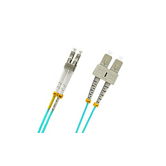 Weltron 1 Meter Lc/sc 50 Micron 10gig Aqua (9051021M)