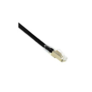 Weltron 10ft Black Booted Cat6a Stp Patch Cable (90-C6ABS-10BK)