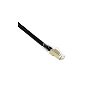 Weltron 7ft Black Booted Cat6a Stp Patch Cable (90C6ABS7BK)