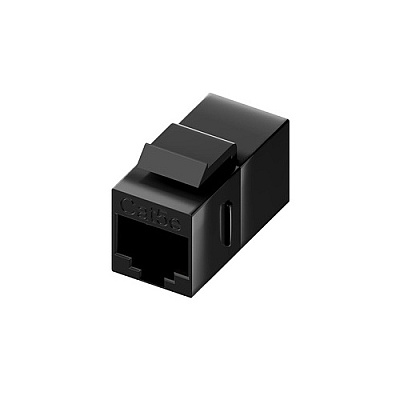 Uncommonx Cat5e Rj45 Keystone In-line Coupler, Blk (C5ECPLRBLK)