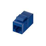 Uncommonx Cat5e Rj45 Keystone In-line Coupler, Blu (C5ECPLRBLU)