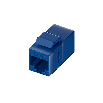 Uncommonx Cat5e Rj45 Keystone In-line Coupler, Blu (C5ECPLRBLU)