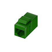 Uncommonx Cat5e Rj45 Keystone In-line Coupler, Grn (C5ECPLRGRN)