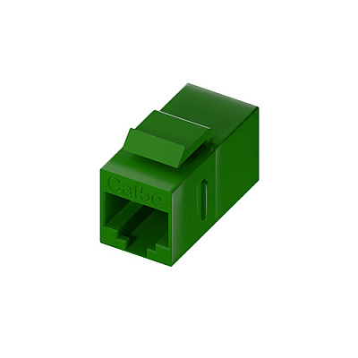 Uncommonx Cat5e Rj45 Keystone In-line Coupler, Grn (C5ECPLRGRN)