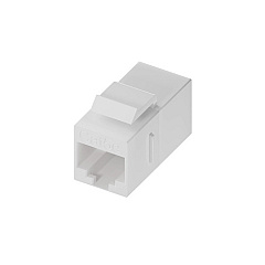 Uncommonx Cat5e Rj45 Keystone In-line Coupler, Wht (C5ECPLRWHT)