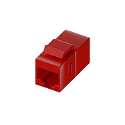 Uncommonx Cat6 Rj45 Keystone In-line Coupler, Red (C6CPLRRED)