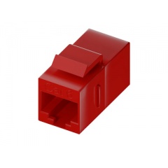 Uncommonx Cat6 Rj45 Keystone In-line Coupler, Red (C6-CPLR-RED)