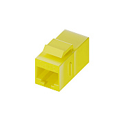 Uncommonx Cat6 Rj45 Keystone In-line Coupler, Ylw (C6CPLRYLW)