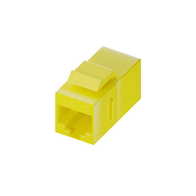 Uncommonx Cat6 Rj45 Keystone In-line Coupler, Ylw (C6CPLRYLW)