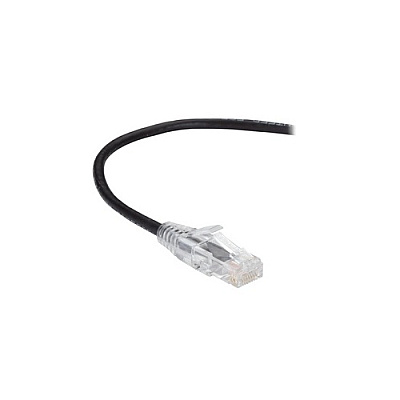 Black Box Cat6 250-mhz Snagless 28awg Stranded Ethernet Patch Cable - Unshielded (utp), Cm Pvc (rj45 M/m), Black, 12-ft. (3.7-m) (C6PC28BK12)
