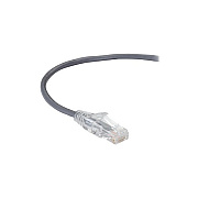 Black Box Cat6 250-mhz Snagless 28awg Stranded Ethernet Patch Cable - Unshielded (utp), Cm Pvc (rj45 M/m), Gray, 2-ft. (0.6-m) (C6PC28GY02)